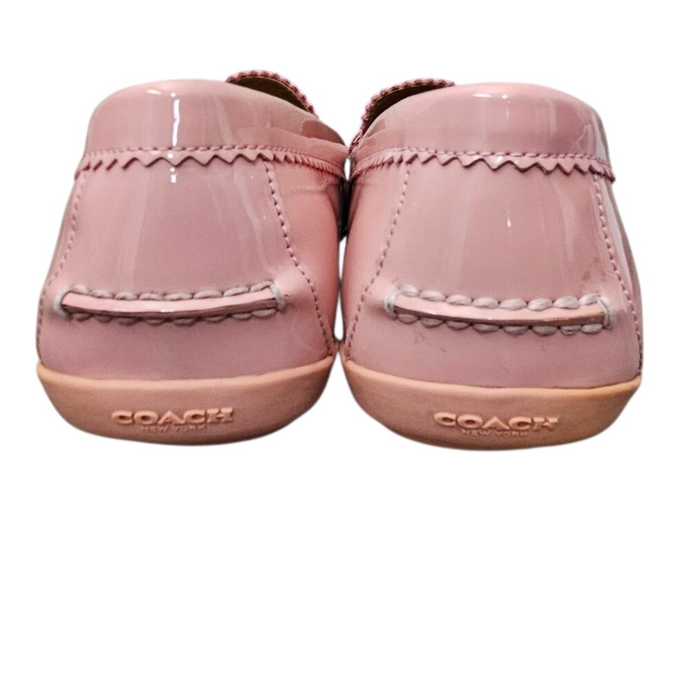 Coach Women's Odette Pink Patent Leather Casual Slip On Loafer Shoe COA Size 11 - Picture 7 of 15